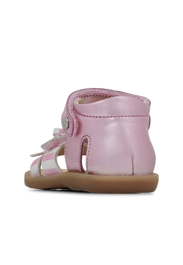 NARGES – Lauflernschuh – weiß rosa