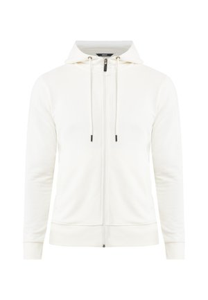 ZIP-THROUGH HAROLD HOODED - Sweater met rits - off white