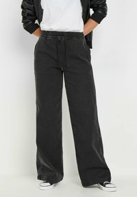 Long Tall Sally - PULL-ON WIDE - Flared Jeans - black Thumbnail Image 1