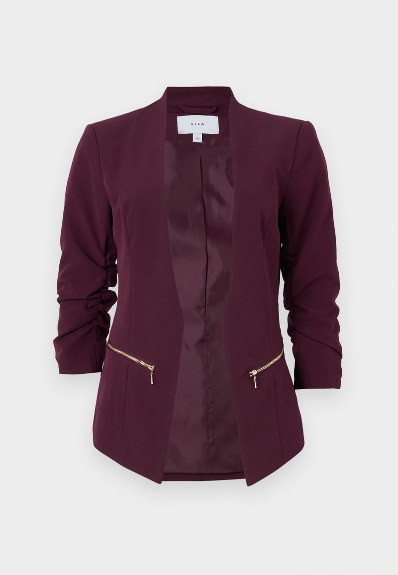 VILA VIJOY - Blazer - winetasting/rojo oscuro - Zalando.es