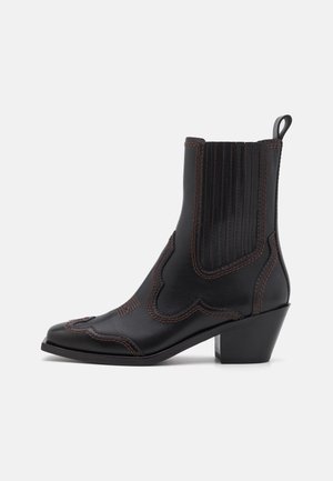 Loeffler Randall, AGNES WESTERN BOOTIES - Cowboy-/Bikerlaarsjes - black/brown
