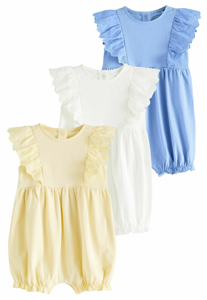 Next - 3 PACK REGULAR FIT - Kezeslábas - blue yellow broiderie, Nagyítás