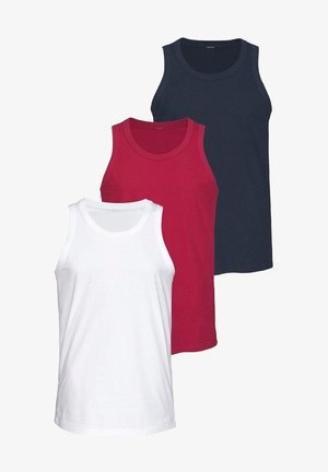 3 PACK - Apatiniai marškiniai - weiß rot marine