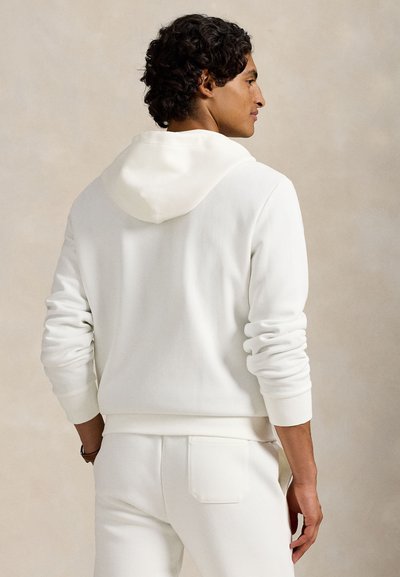 Polo Ralph Lauren DOUBLE KNIT FULL ZIP HOODIE - Mikina so zipsom - white