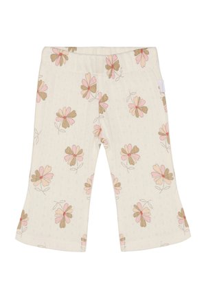FLARED ALL OVER PRINT - Stoffhose - egret