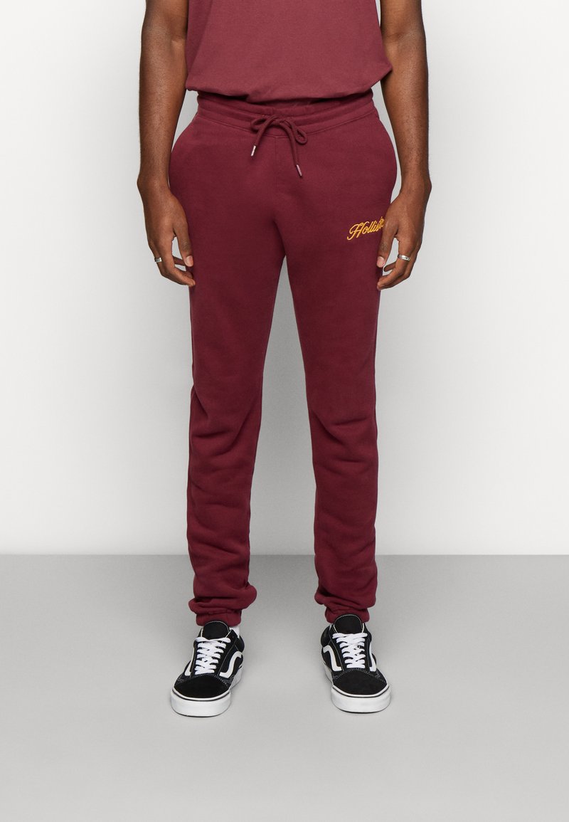 Hollister Co. SIGNATURE JOGGER CHAIN Tracksuit bottoms burgundy