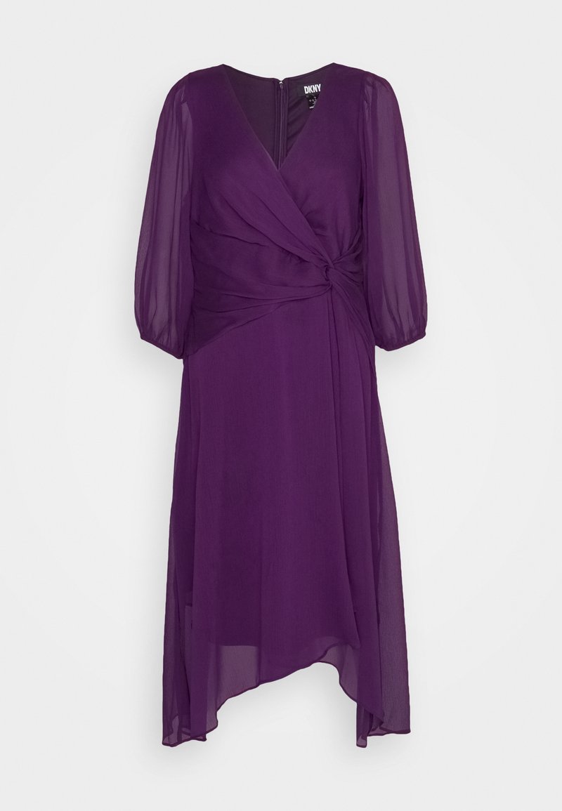 purple dkny dress