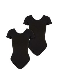 STRETCH 2-PACK - Lihtne T-särk - black black