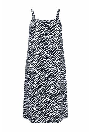 Angel of Style, KLEID, A-LINIE, SPAGHETTITRÄGER, ANIMAL-MUSTER - Jurk - black
