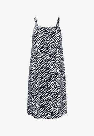 Angel of Style, KLEID, A-LINIE, SPAGHETTITRÄGER, ANIMAL-MUSTER - Jurk - black