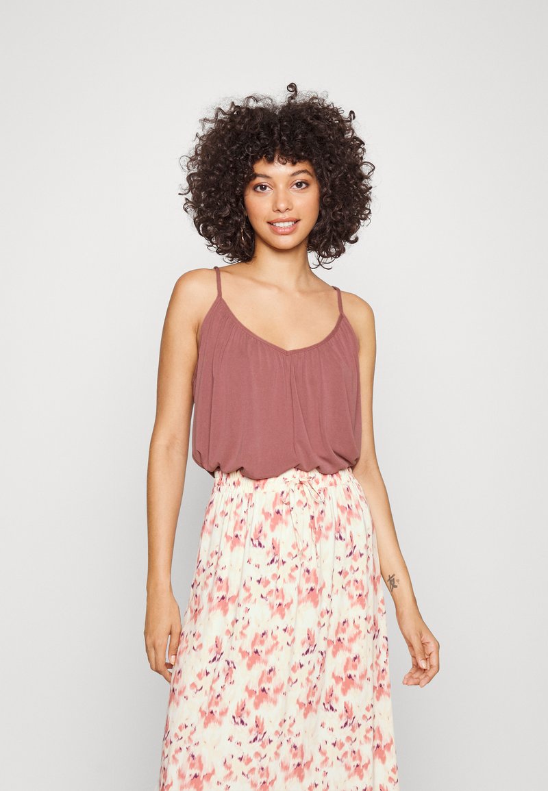 Vero Moda VMFILLI SINGLET - Viršus - rose brown