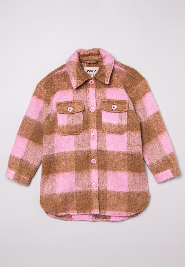 ONLY GIRLS Halflange jas donkerroze ONLY GIRLS Halflange jas donkerroze