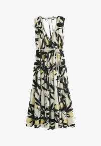 Vybrané, ecru yellow lemon print