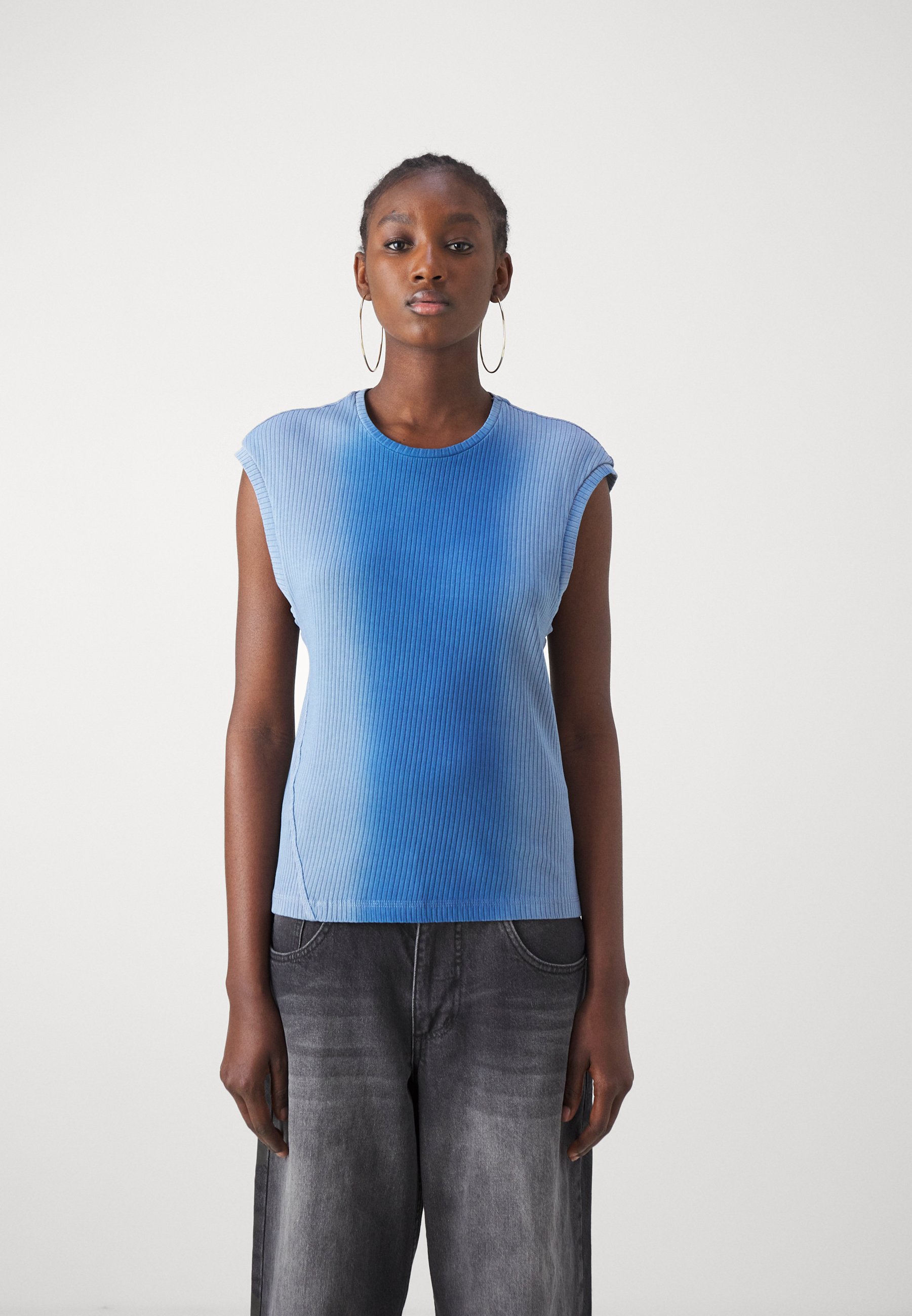 Jaded London TANK WITH TWISTED UNISEX - Top - blue - Zalando