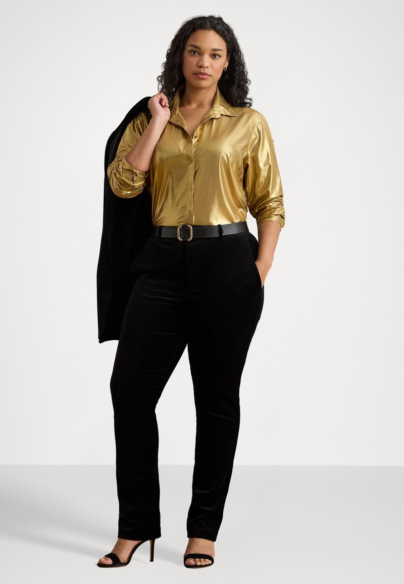Lauren Ralph Lauren Woman KRISTY-LONG SLEEVE-BUTTON FRONT SHIRT - Button-down blouse - gold-colored/gold-coloured - Zalando.ie Lauren Ralph Lauren Woman KRISTY-LONG SLEEVE-BUTTON FRONT SHIRT - Button-down blouse - gold-colored/gold-coloured - Zalando.ie