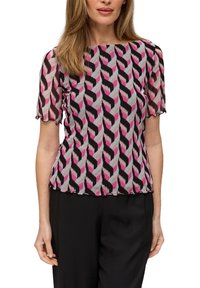 s.Oliver BLACK LABEL T-Shirt print - schwarz