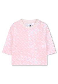 BOSS Kidswear SET - Strukirani kaput - pink  pale