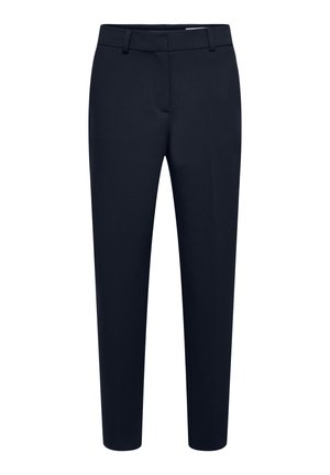Selected, Tapered Viscose Blend Cropped - Hlače - dark sapphire