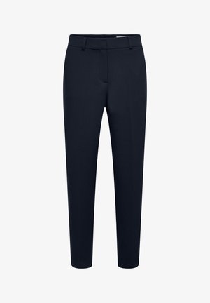 Selected, Tapered Viscose Blend Cropped - Hlače - dark sapphire