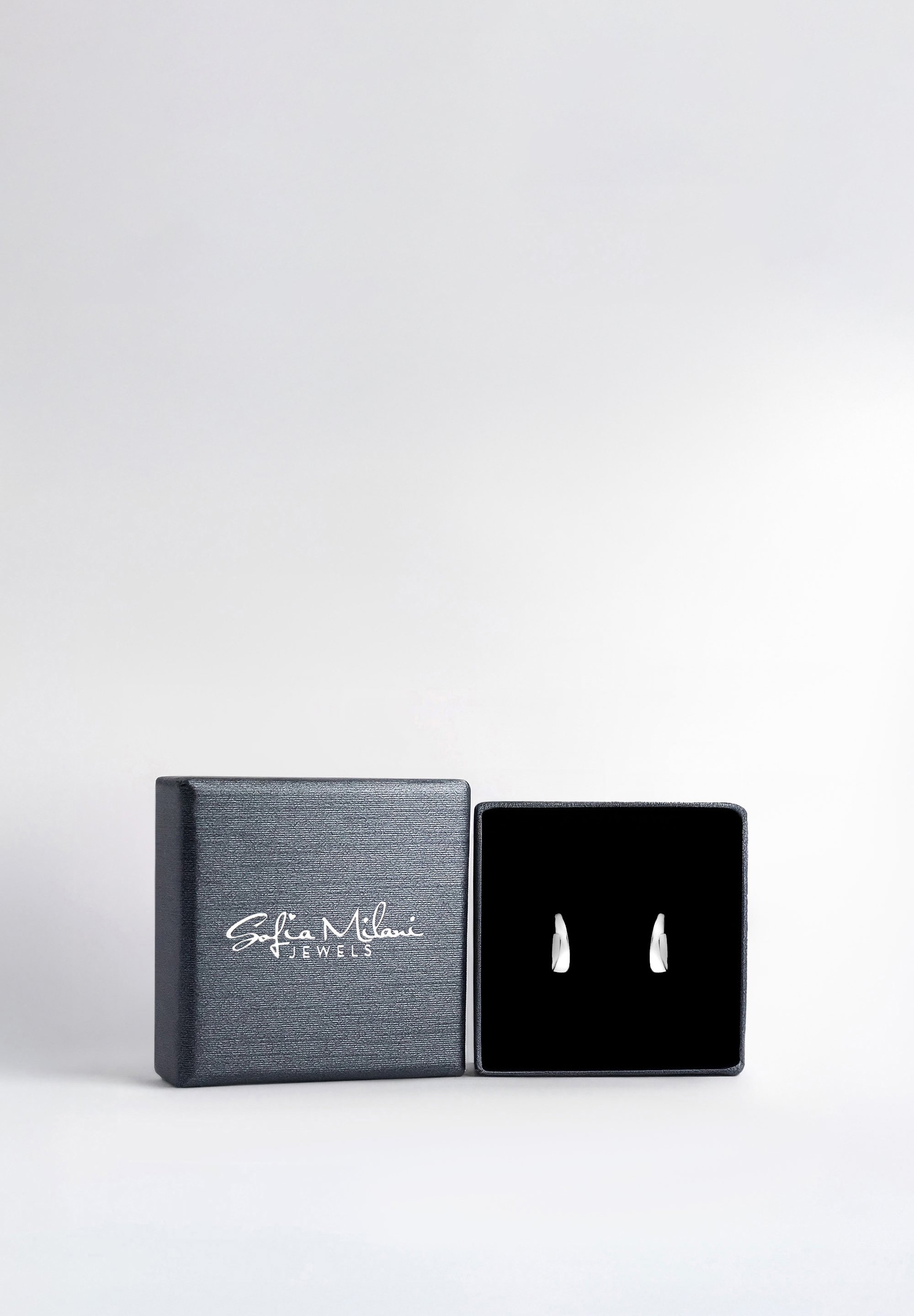 SOFIA MILANI Damen Ohrringe Aus 925er Silber – Doppel-Steck-Creolen, Vergoldet, Nickelfrei, In Geschenkbox