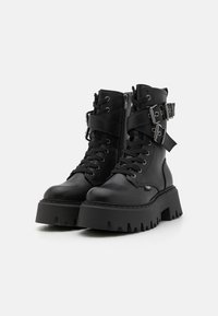 Buffalo ASPEN BIKER HI - Bota de tornozelo estilo cowboy/motociclista - black