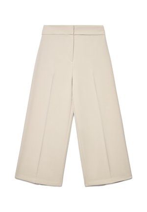 PALAZZO CROPPED UNITA - Pantalon classique - tortora chiaro