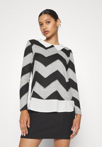 Noisy May NMKARLIE  A-SHAPE TWILL - Μίνι φούστα - black