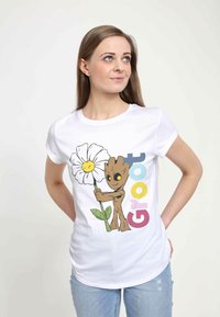 Marvel MARVEL GOTG CLASSIC - GROOT OVERSIZE - Camiseta estampada - white
