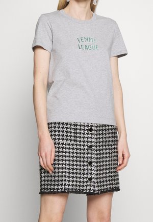 GANT T-shirt imprimé - mottled light grey