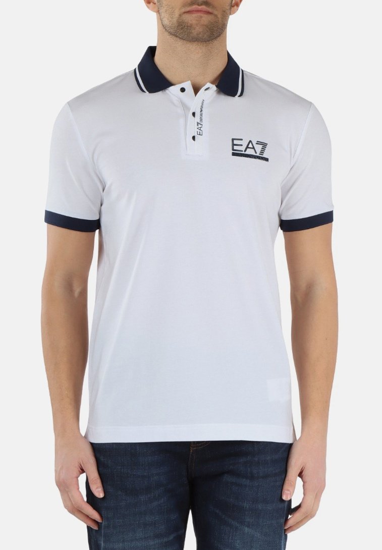 EA7 Emporio Armani Poloshirt wit EA7 Emporio Armani Poloshirt wit
