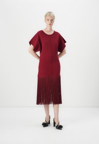 Replay FRINGED DRESS - Koktailové šaty/večierkové šaty - wine red