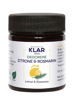 DEO CREME ZITRONE   ROSMARIN - Deodorant - weiß
