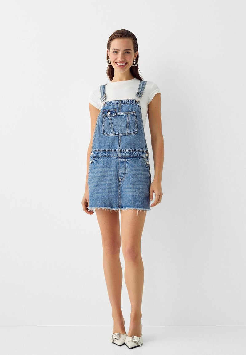 Bershka Jeansjurken lichtblauw