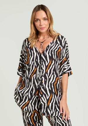 Luisa Viola CAMICIA  STAMPATA - Camicetta - nero