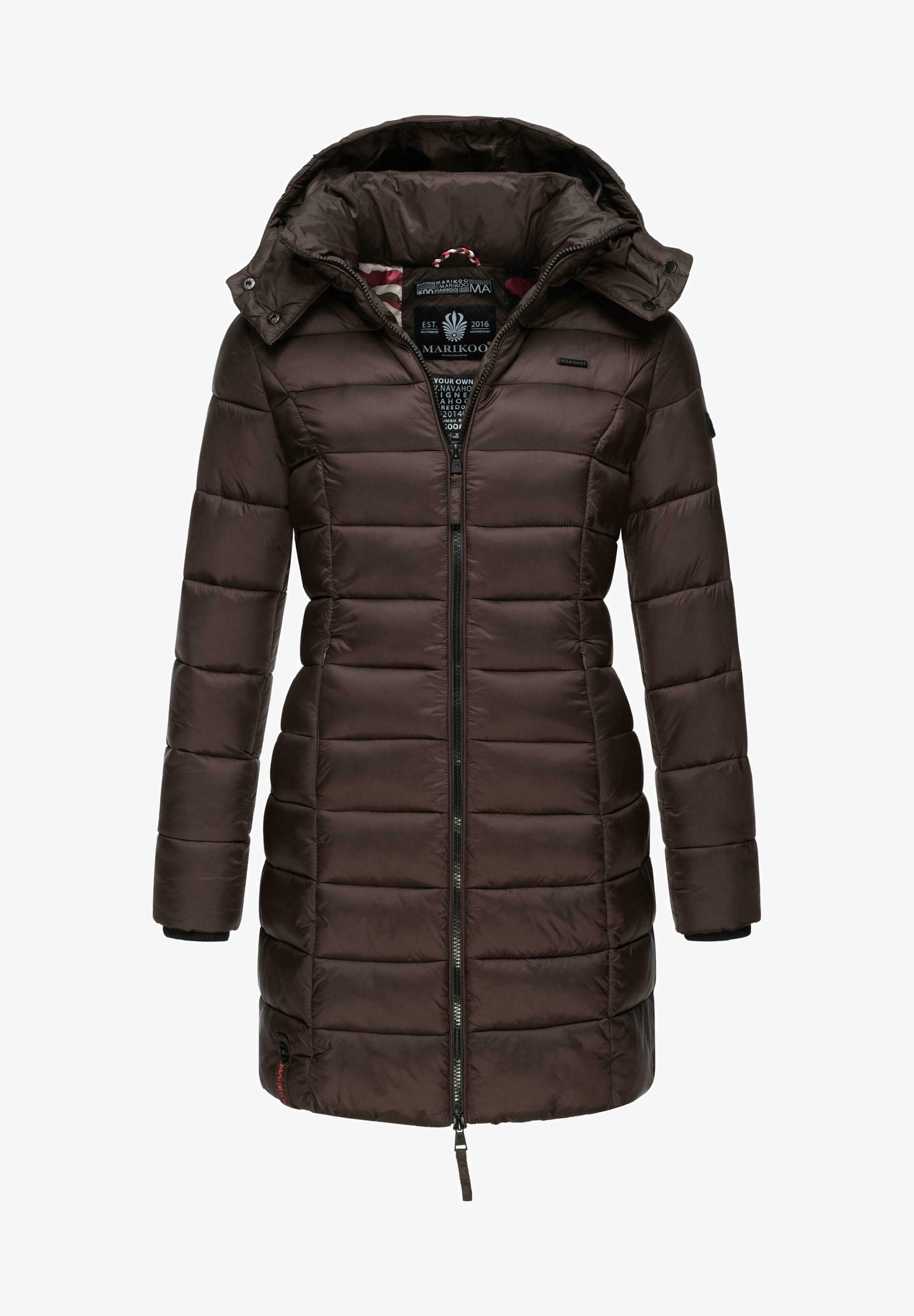 Marikoo STEPP ABENDSTERNCHEN Wintermantel dark choco