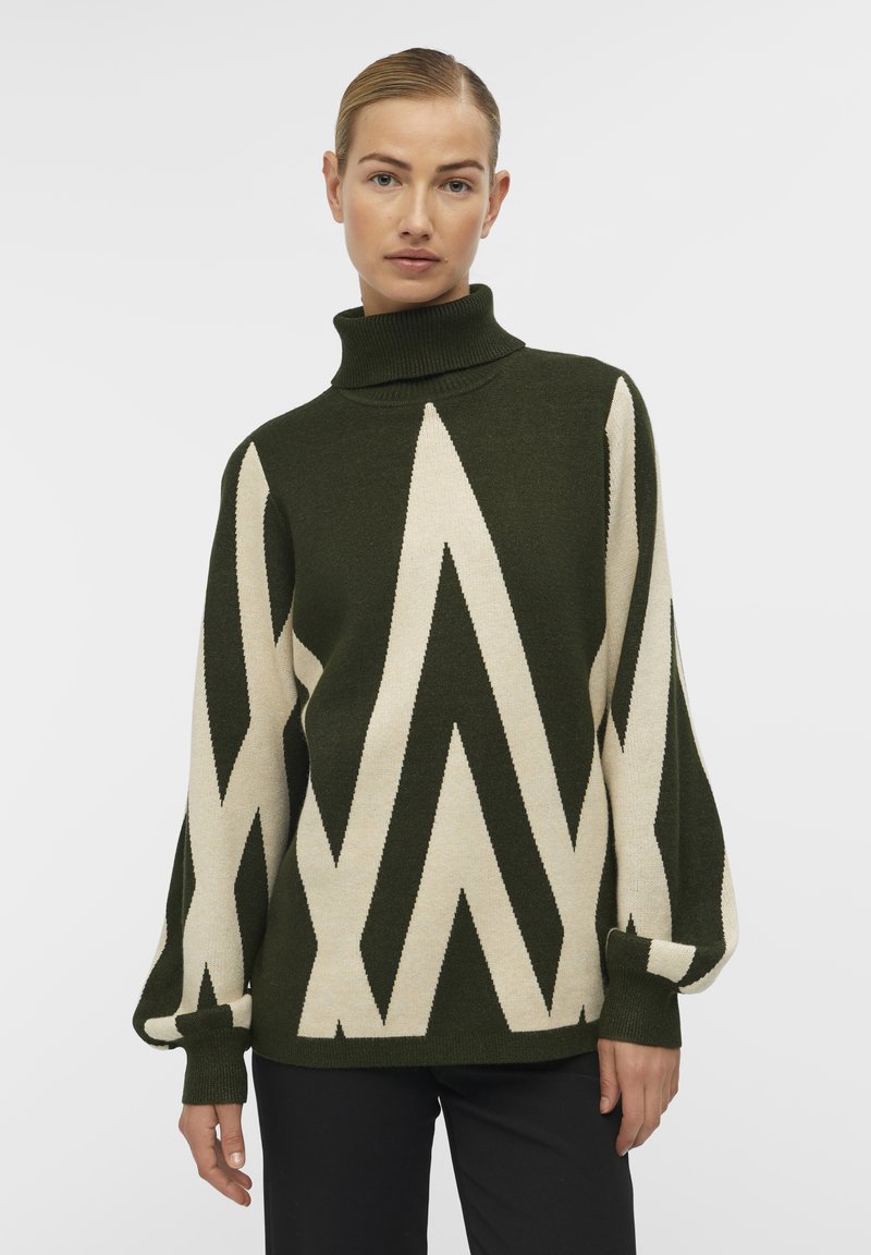 Object OBJRAY ROLL NECK - Strickpullover - duffel bag