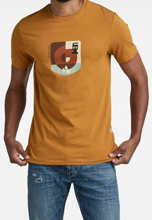 T-shirt con stampa - brown