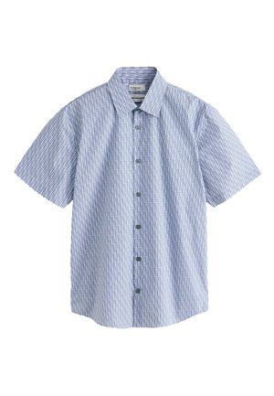 Next, REGULAR FIT - SHORT SLEEVE SHIRT  . - Pluus - blue geometric