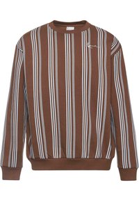 SMALL SIGNATURE STRIPED CREW - Sweater - brown light blue