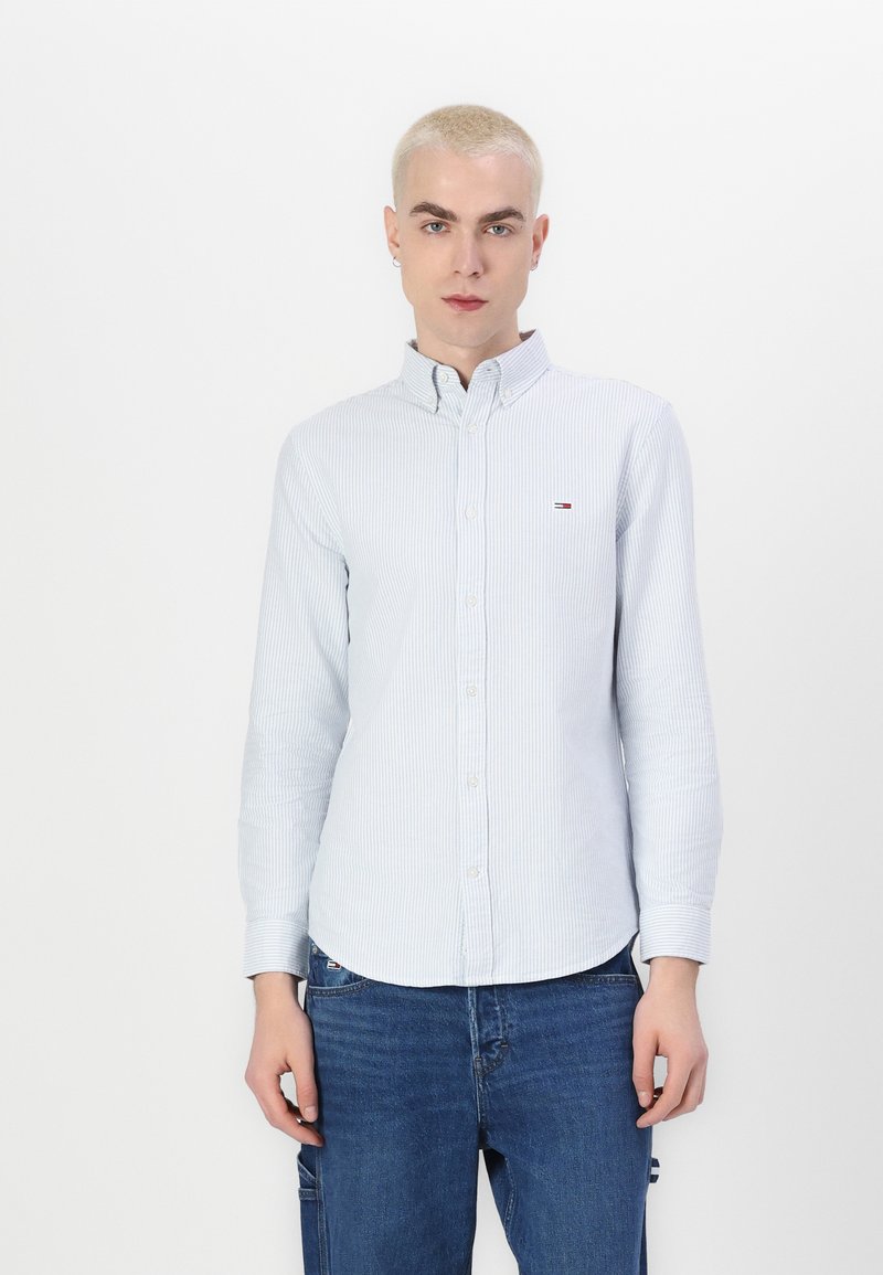 Tommy Jeans - SLIM STRIPE SHIRT - Shirt - colorado blue, Enlarge