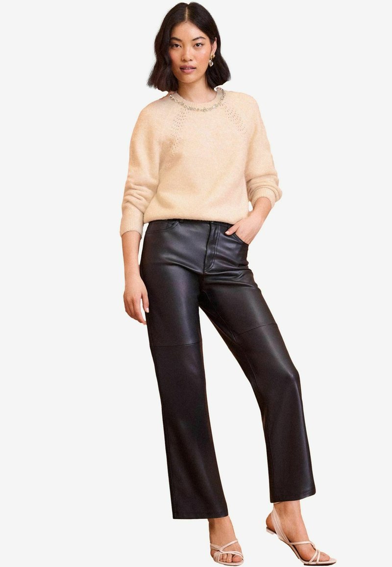 Love & Roses REGULAR FIT - SCATTERED SEQUIN BOW - Pulover - camel