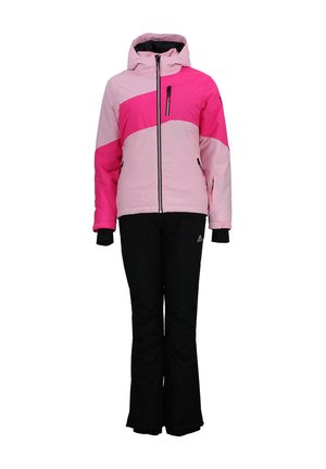 SET - Pantalon classique - rose noir
