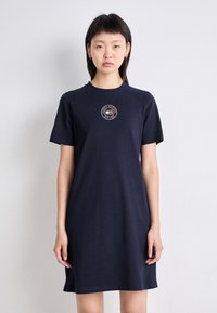 Tommy Hilfiger NAUTICAL TEE DRESS - Žerzejové šaty - desert sky