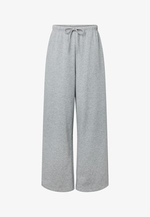 Pieces, PCCHILLI HW NEW WIDE SWT PANTS NOOS BC - Pantalon de survêtement - light grey melange
