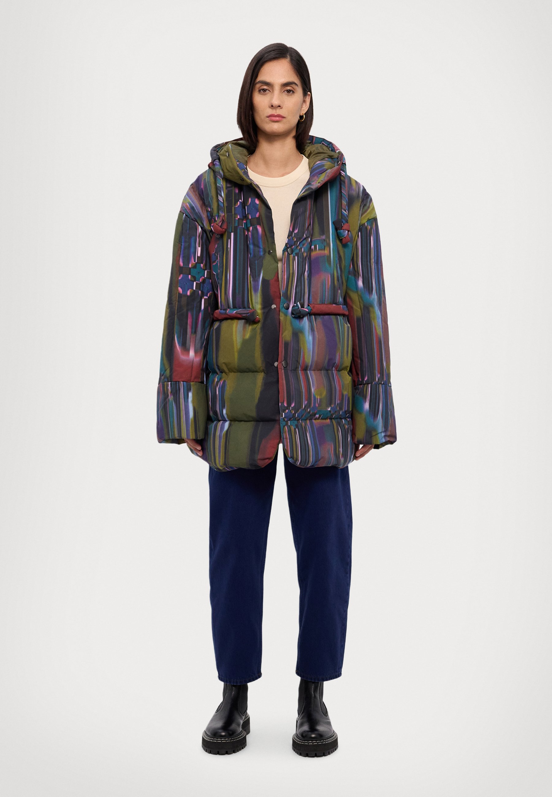 Henrik Vibskov JACKET - Winter jacket - dark tetris drips