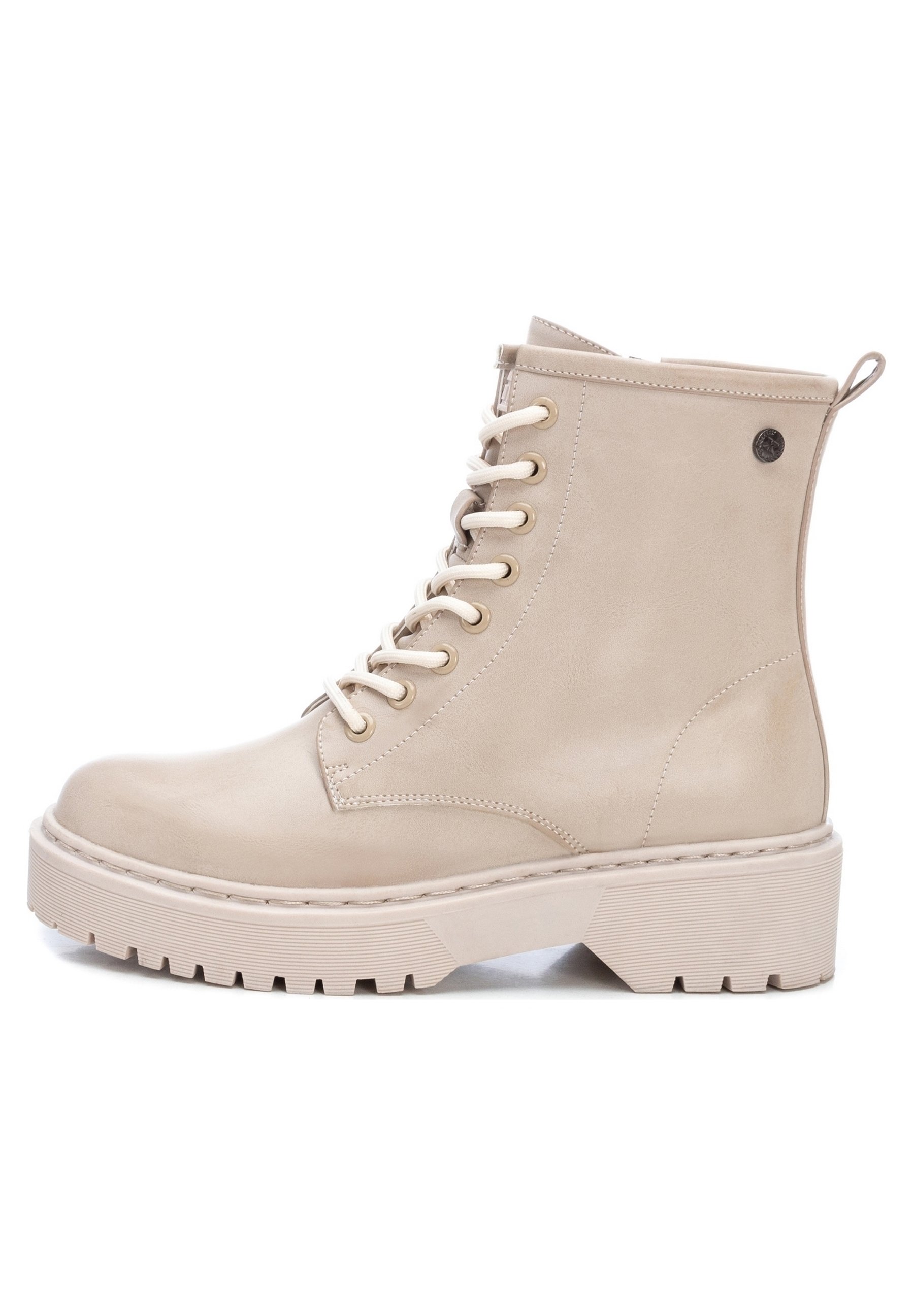 XTI Botines con cordones beige - Zalando.es