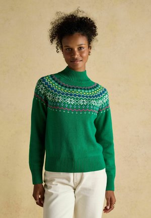 REGULAR FIT - ALBA FAIRISLE - Strickpullover - green
