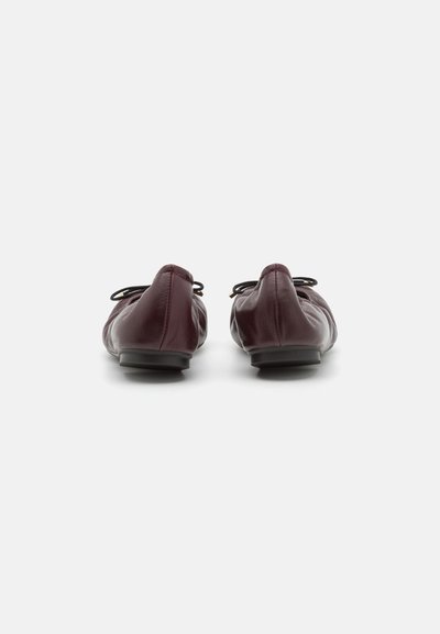 Stuart Weitzman BARDOT BOW FLAT - Balerina cipők - cabernet