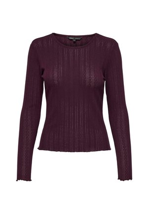 ONLY ONLCARLOTTA  - T-shirt à manches longues - weinrot