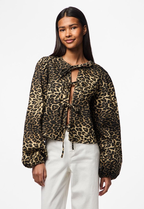 PCASTA O-NECK TIE - Bluse